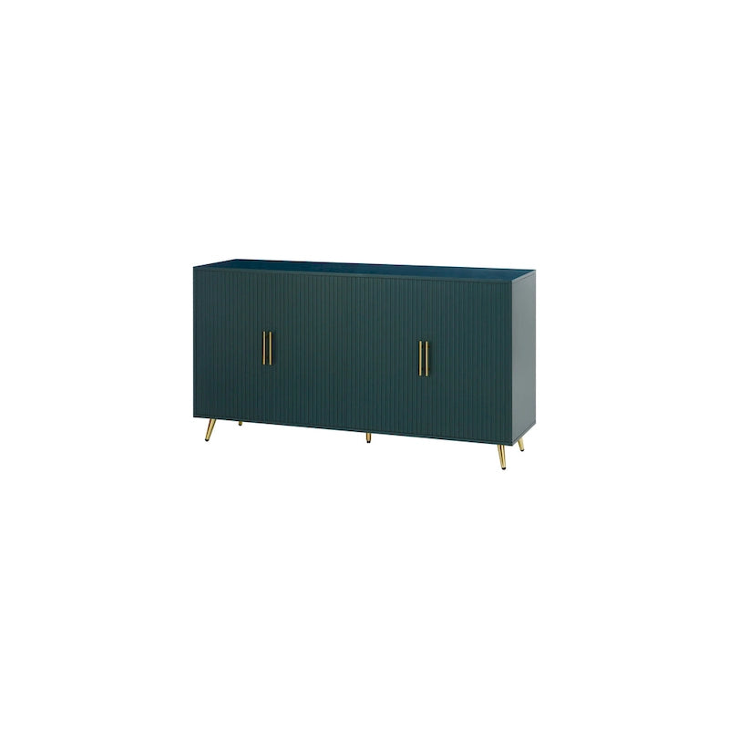 60 TV Stand with Antique Handles, Storage & Adjustable Shelves