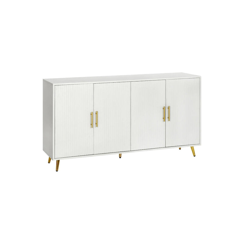 60 TV Stand with Antique Handles, Storage & Adjustable Shelves