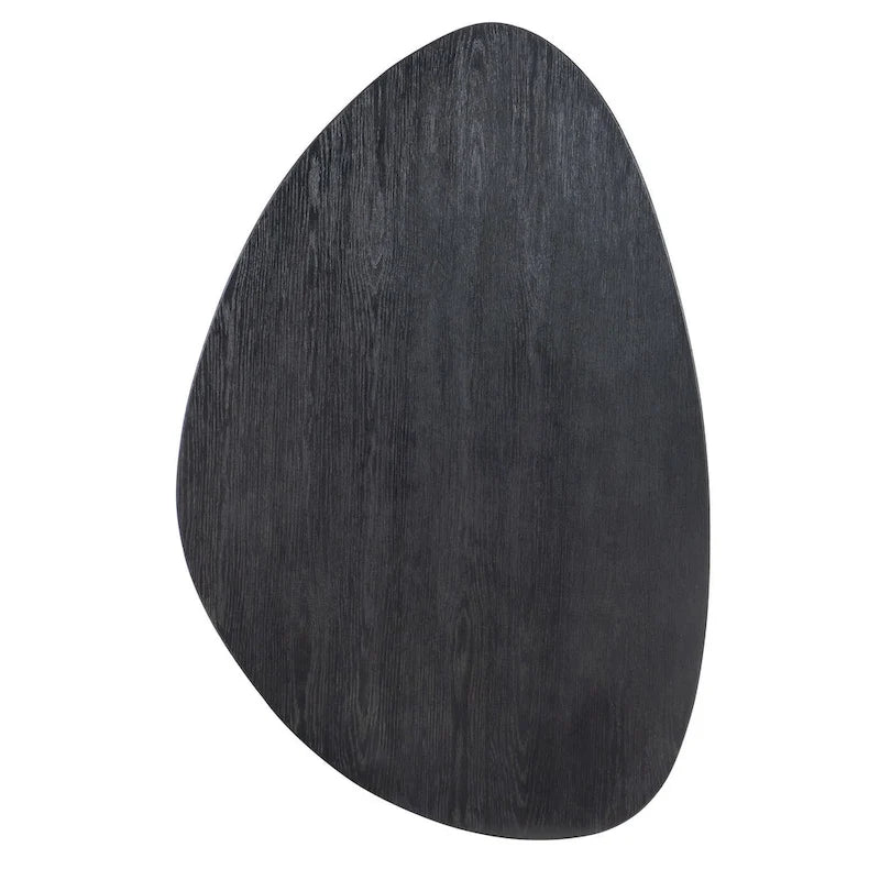 Oak and Veneer Triangle Coffee Table