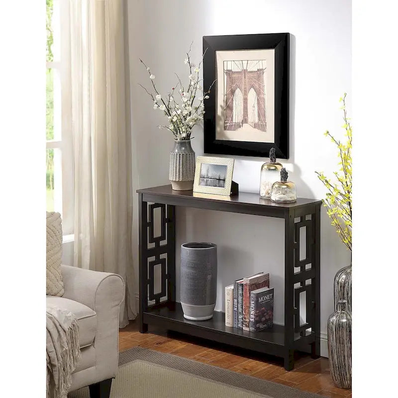 Console Table with Shelf