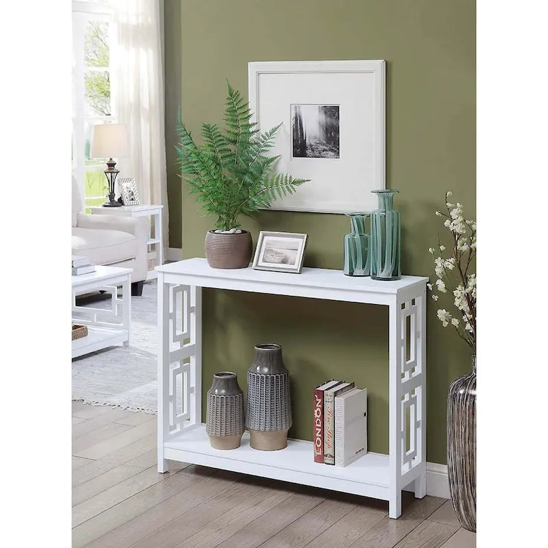 Console Table with Shelf
