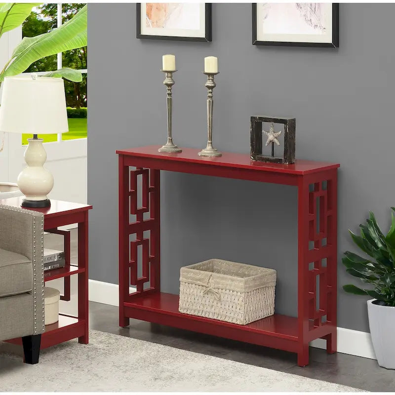 Console Table with Shelf