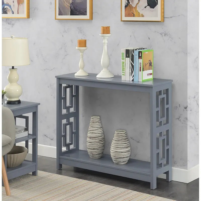 Console Table with Shelf