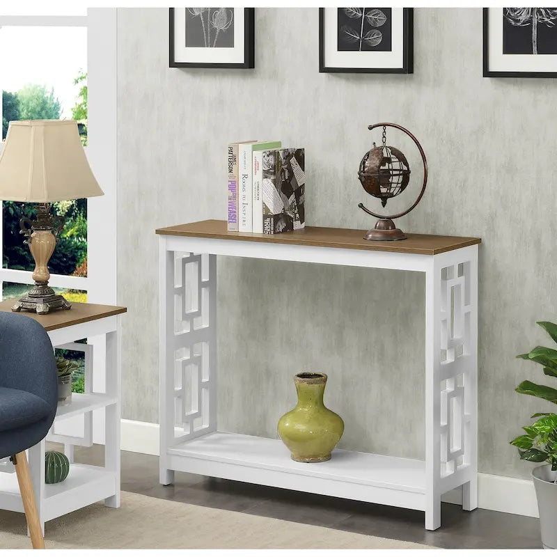 Console Table with Shelf