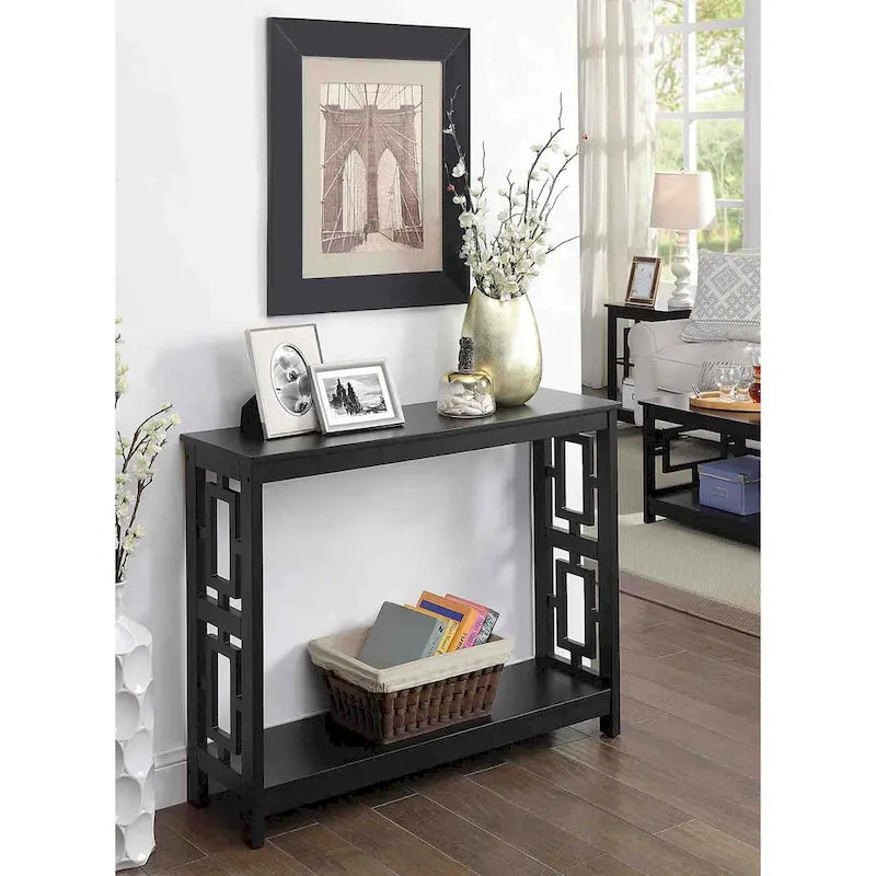 Console Table with Shelf