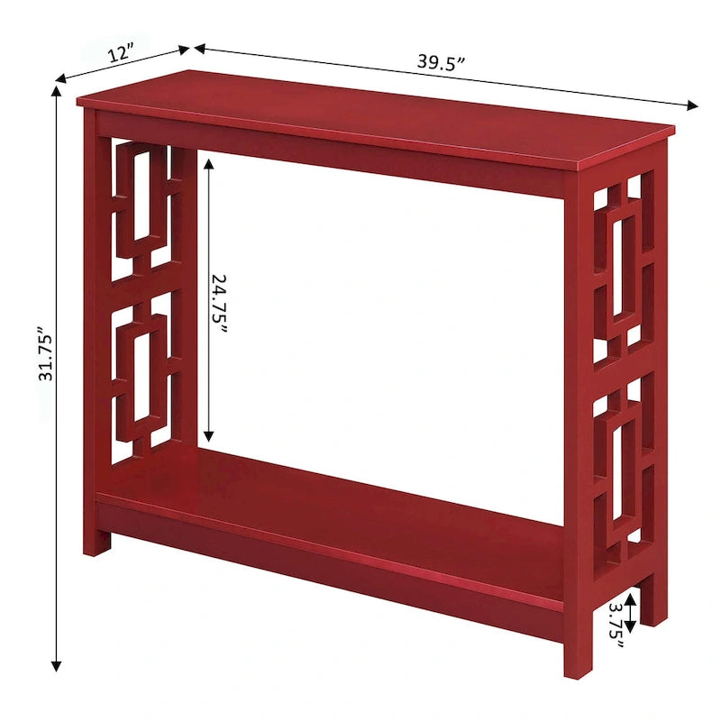 Console Table with Shelf