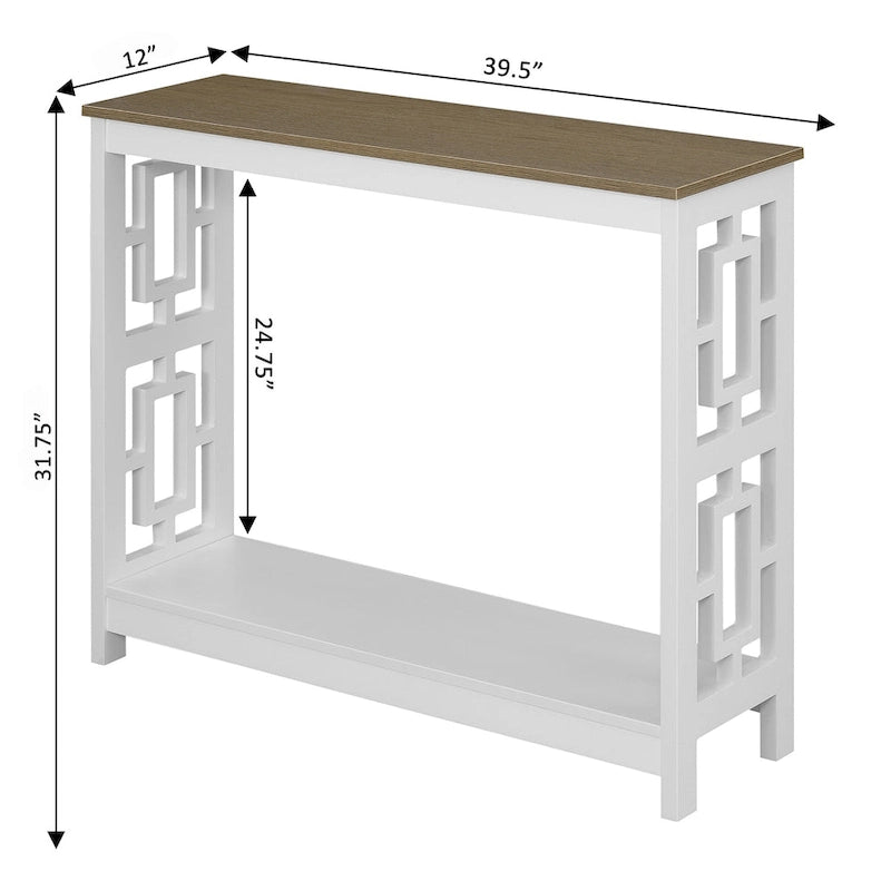 Console Table with Shelf