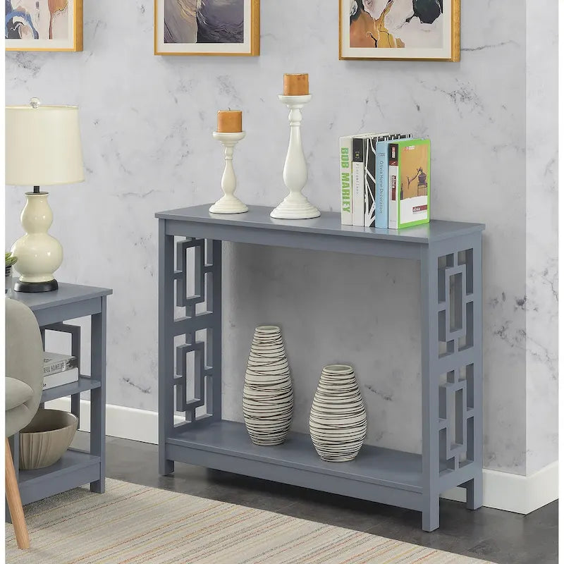 Console Table with Shelf