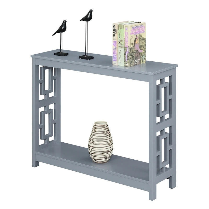 Console Table with Shelf