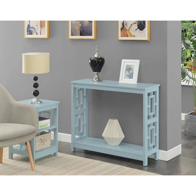 Console Table with Shelf