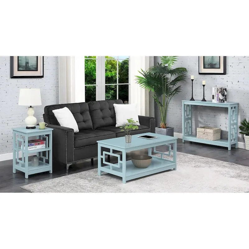 Console Table with Shelf