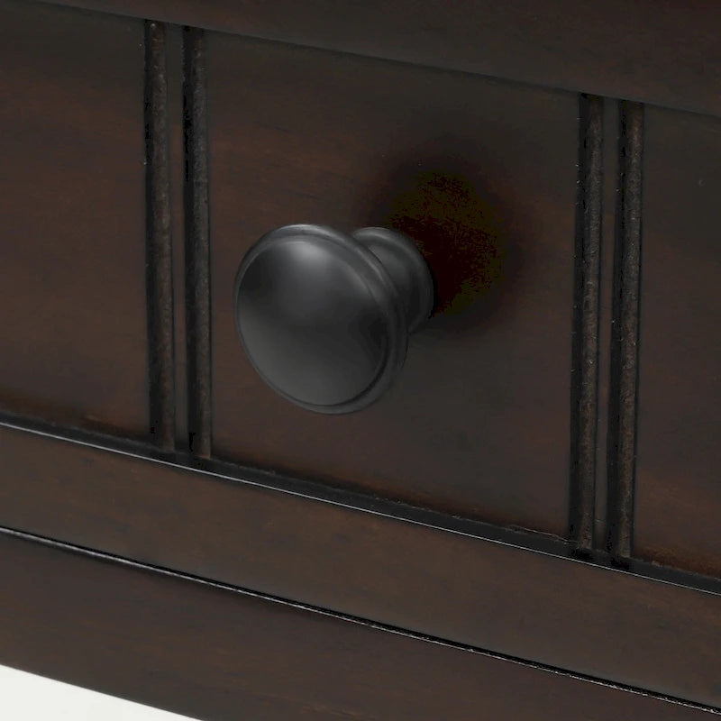 3-Drawer Console Table with Bottom Shelf