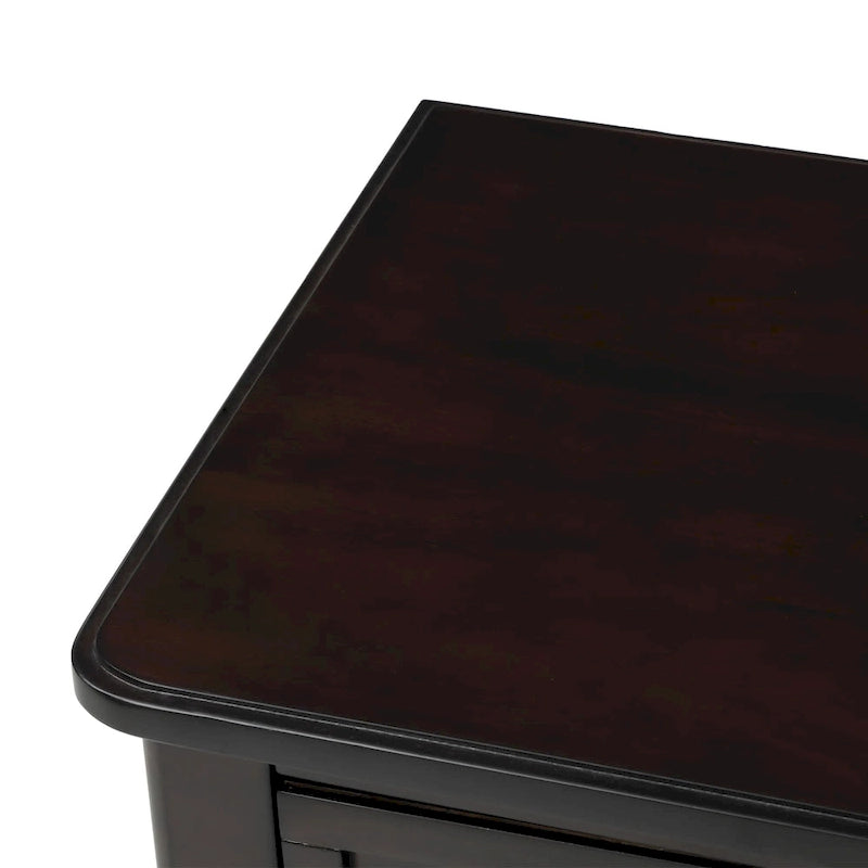 3-Drawer Console Table with Bottom Shelf