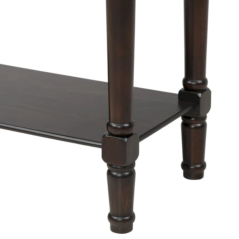 3-Drawer Console Table with Bottom Shelf