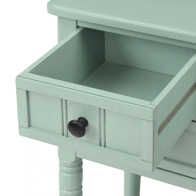 3-Drawer Console Table with Bottom Shelf