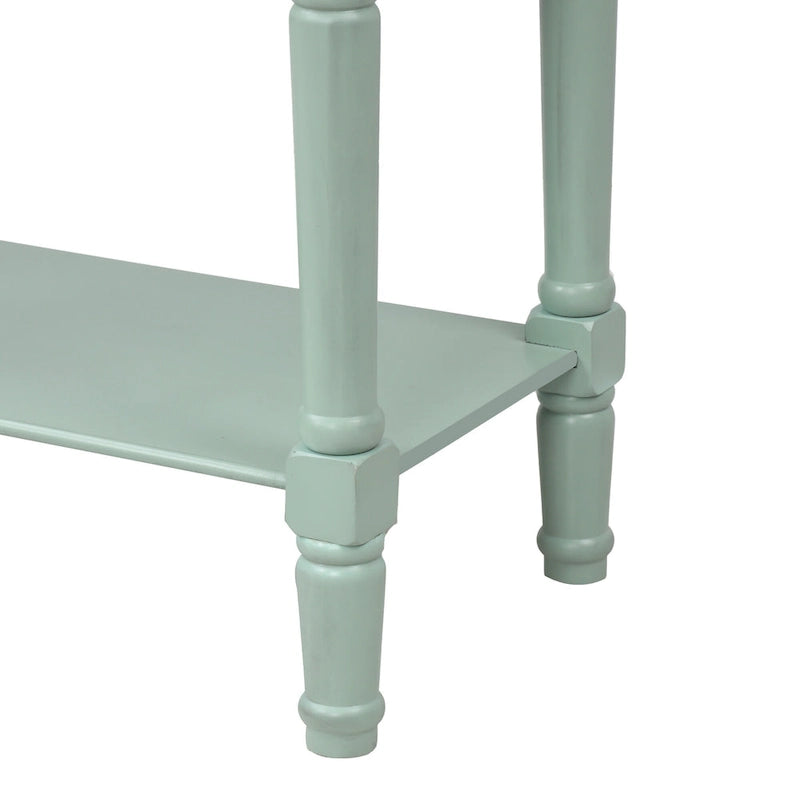 3-Drawer Console Table with Bottom Shelf