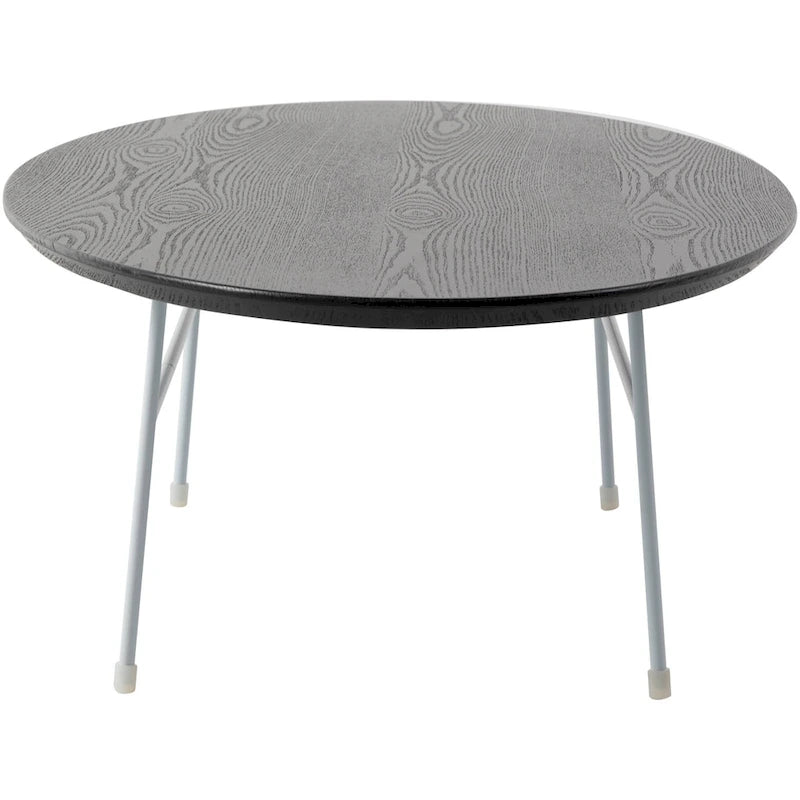 Modern Oval Accent Coffee Table with Powder-Coated Steel Frame for Living Room, Bedroom & Home Office