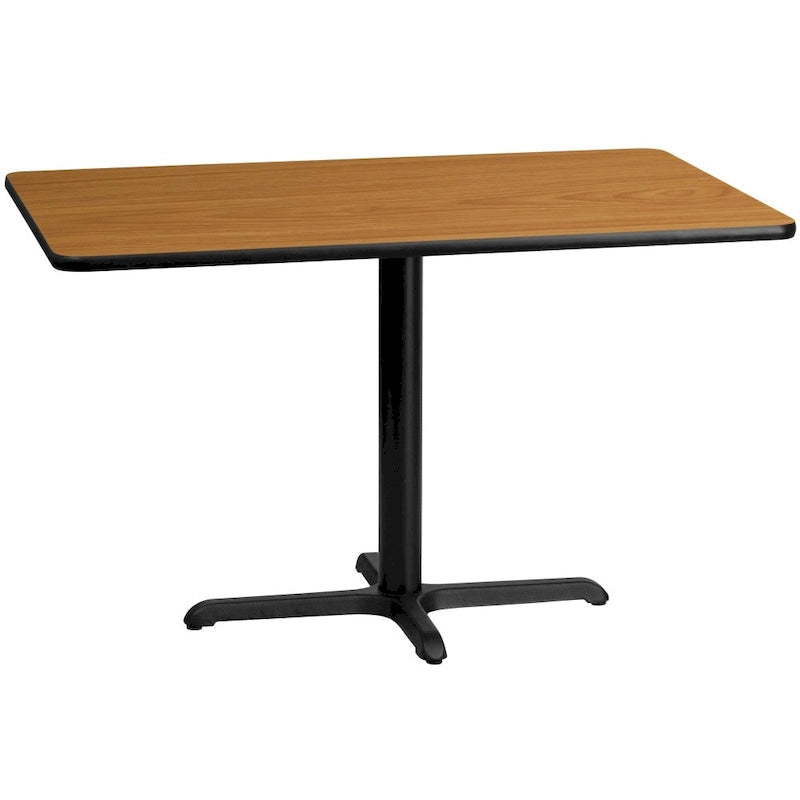30" x 48" Rectangular Laminate Table Top with X-Base
