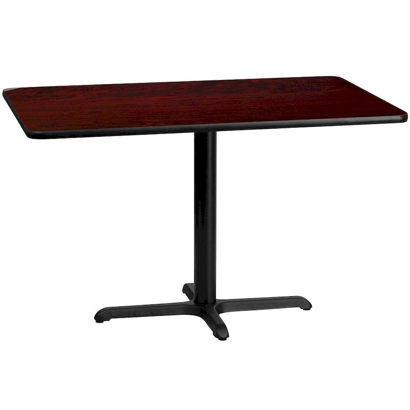 30" x 48" Rectangular Laminate Table Top with X-Base