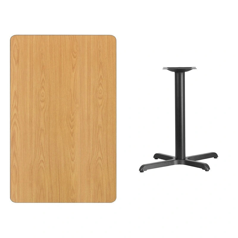 30" x 48" Rectangular Laminate Table Top with X-Base