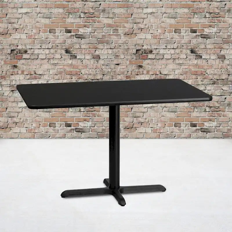 30" x 48" Rectangular Laminate Table Top with X-Base