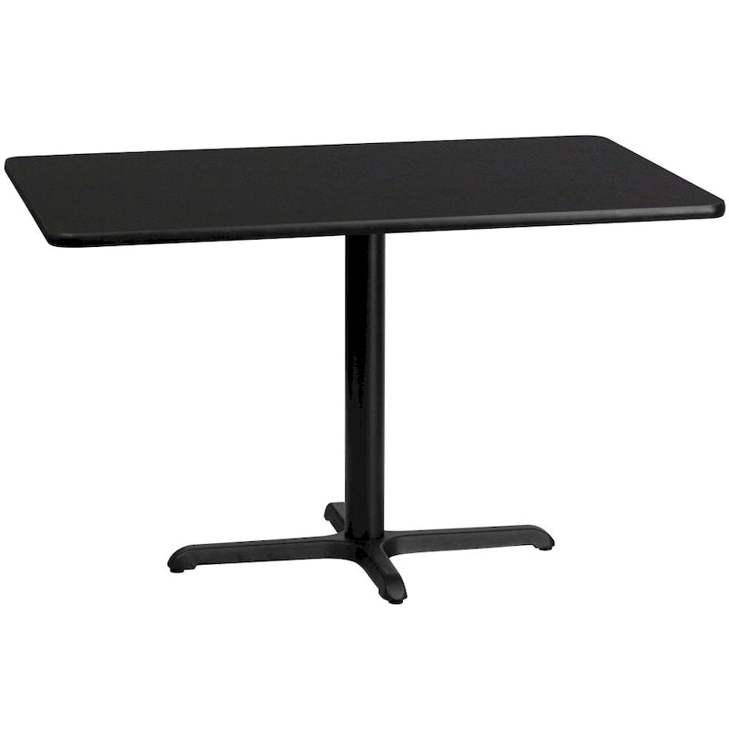 30" x 48" Rectangular Laminate Table Top with X-Base