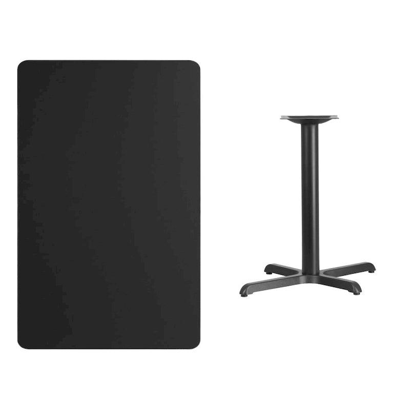 30" x 48" Rectangular Laminate Table Top with X-Base