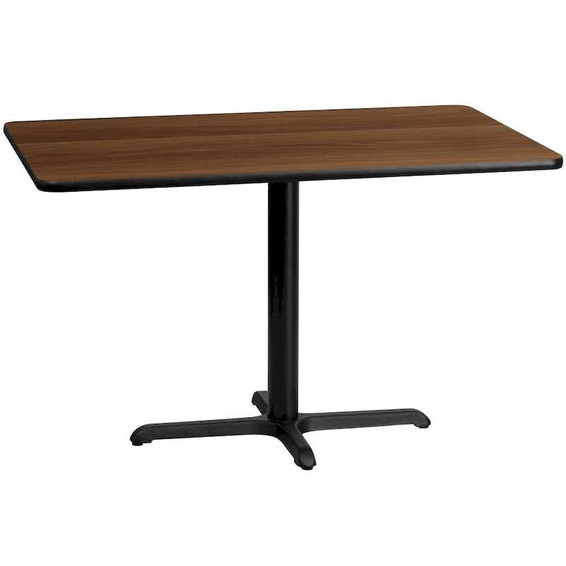 30" x 48" Rectangular Laminate Table Top with X-Base