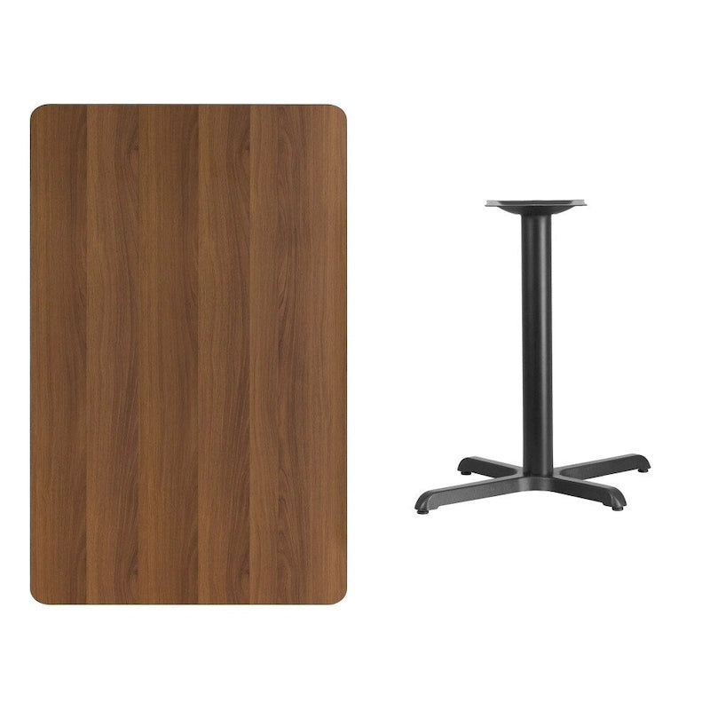 30" x 48" Rectangular Laminate Table Top with X-Base