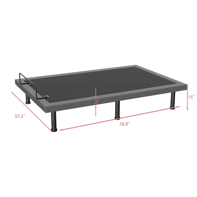 Adjustable Bed Base with Wireless Remote