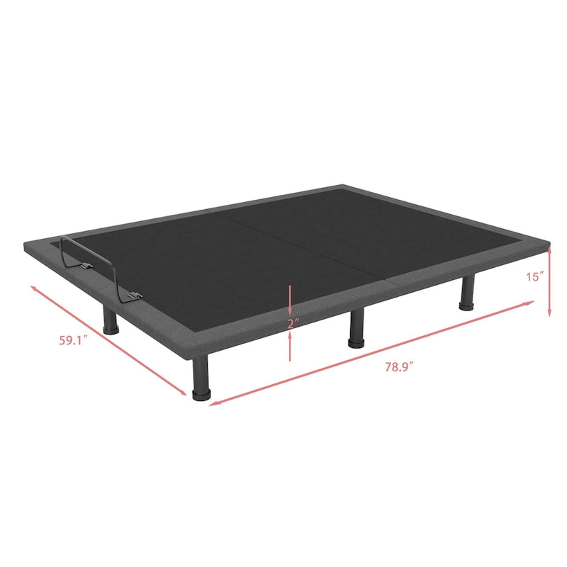 Adjustable Bed Base with Wireless Remote