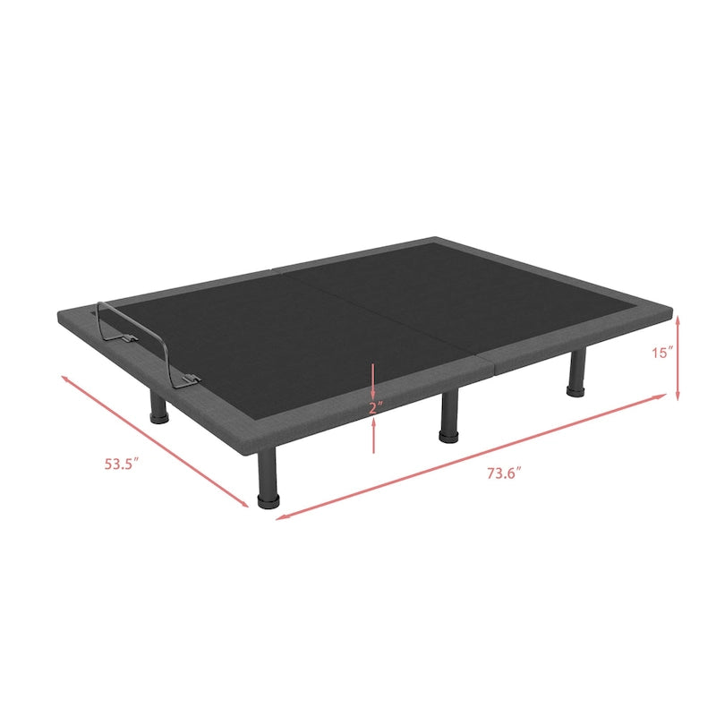 Adjustable Bed Base with Wireless Remote