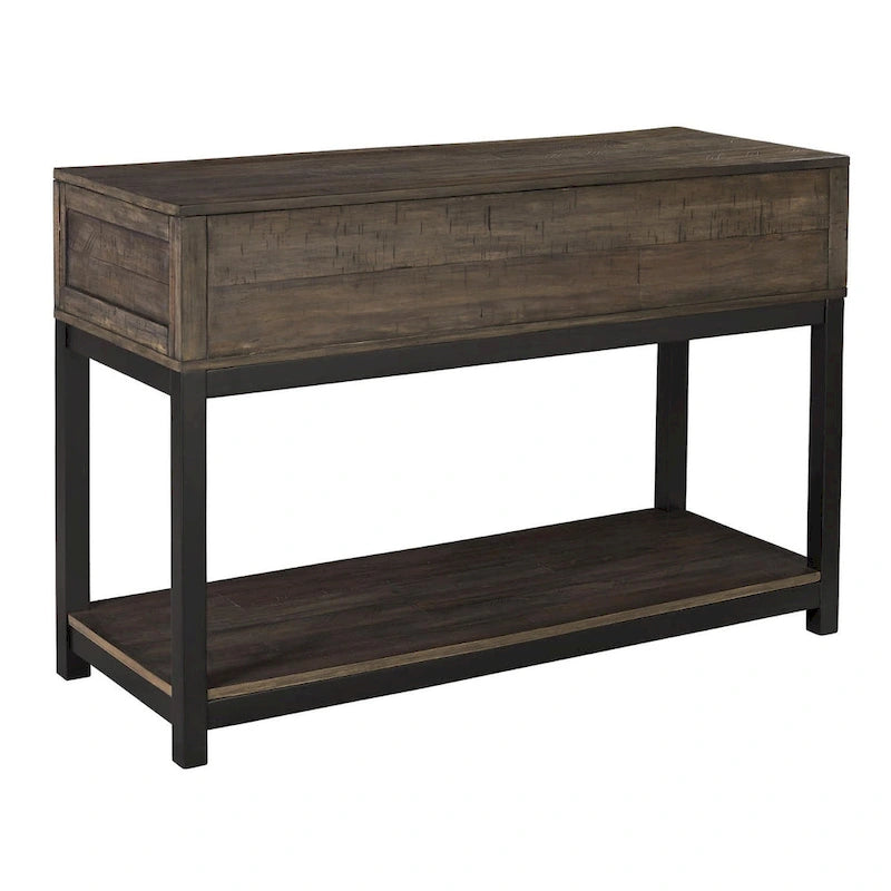 Casual Sofa Table in Grayish Brown
