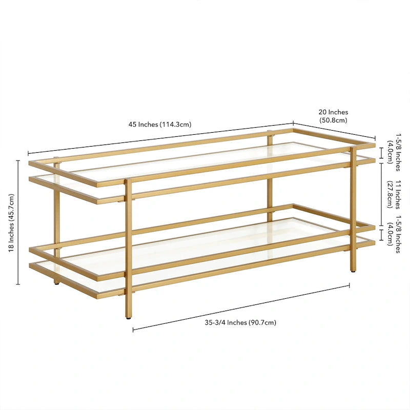 Art Deco 4-Tier Bookcase