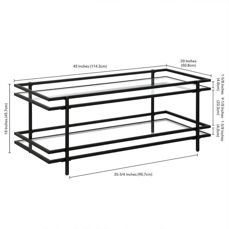 Art Deco 4-Tier Bookcase