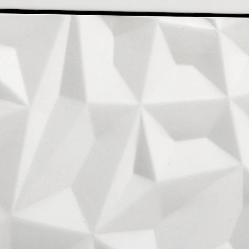 2-Door Cabinet with Geometric Accent