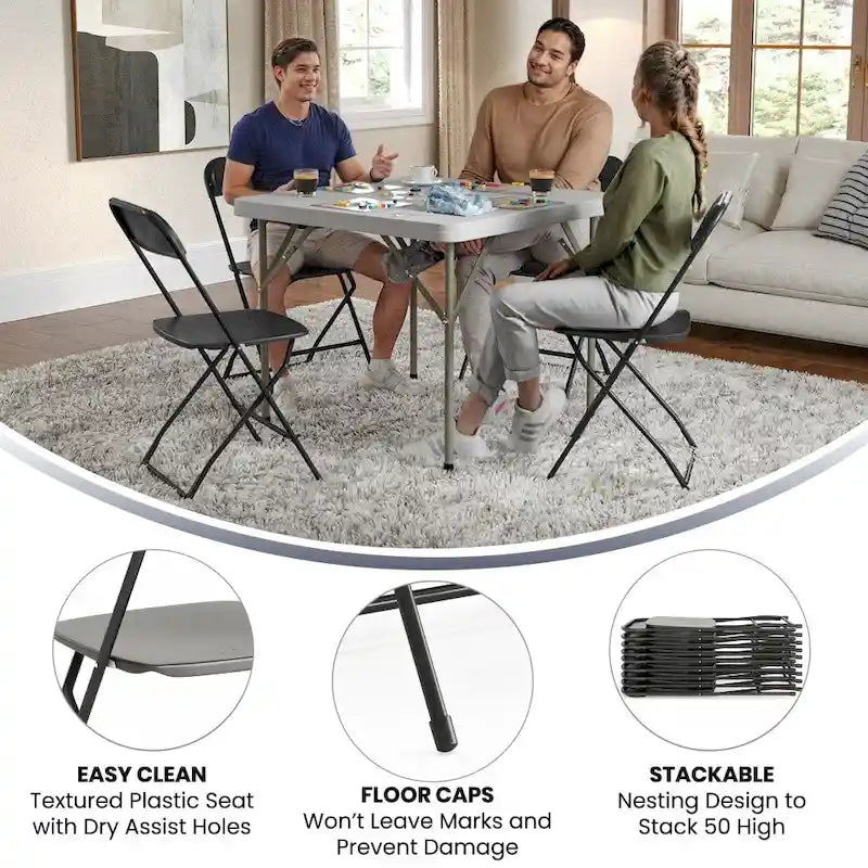 Plastic Folding Chair - 650LB Weight Capacity - Event Chair