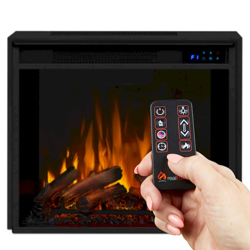 Electric TV Stand Fireplace in Dark Mahogany - 75.5 W x 21.5 D x 27.7 H