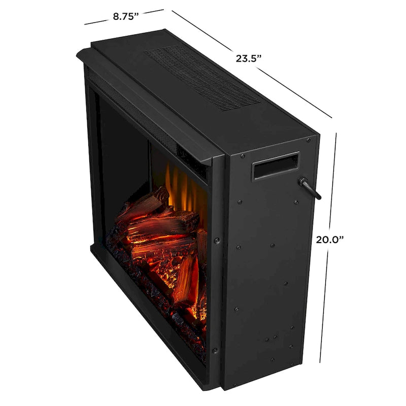 Electric TV Stand Fireplace in Dark Mahogany - 75.5 W x 21.5 D x 27.7 H