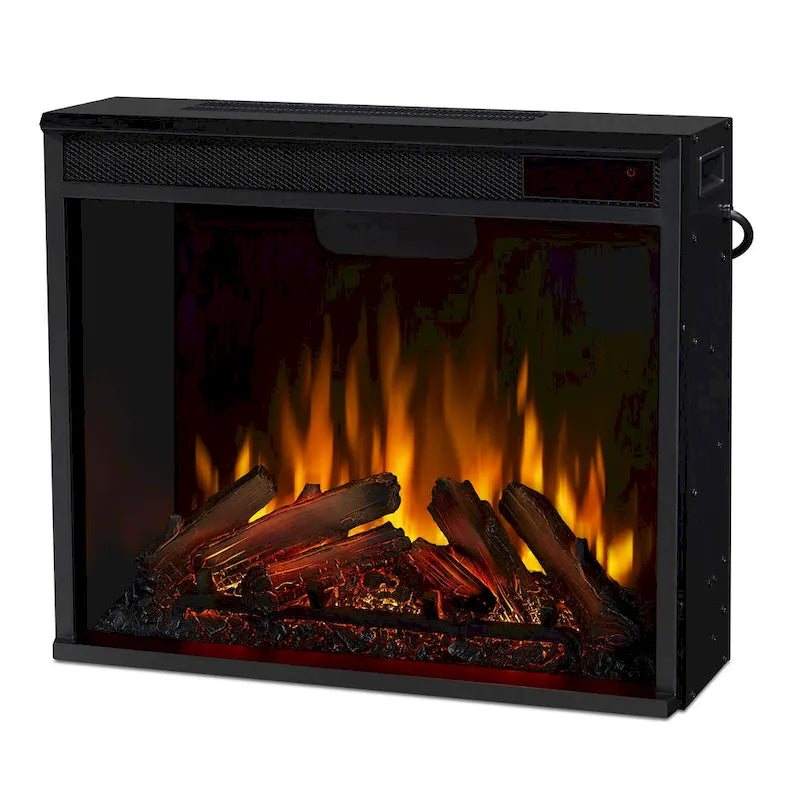 Electric TV Stand Fireplace in Dark Mahogany - 75.5 W x 21.5 D x 27.7 H