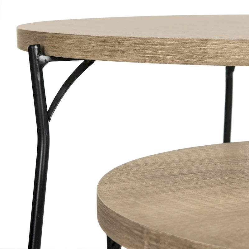 Mid-Century Stacking End Table - 19Wx19Dx21H