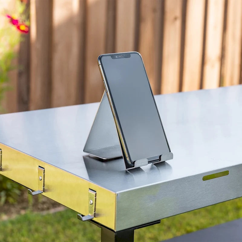 Outdoor Stainless Steel BBQ Preparation Cart w/ Double Shelf