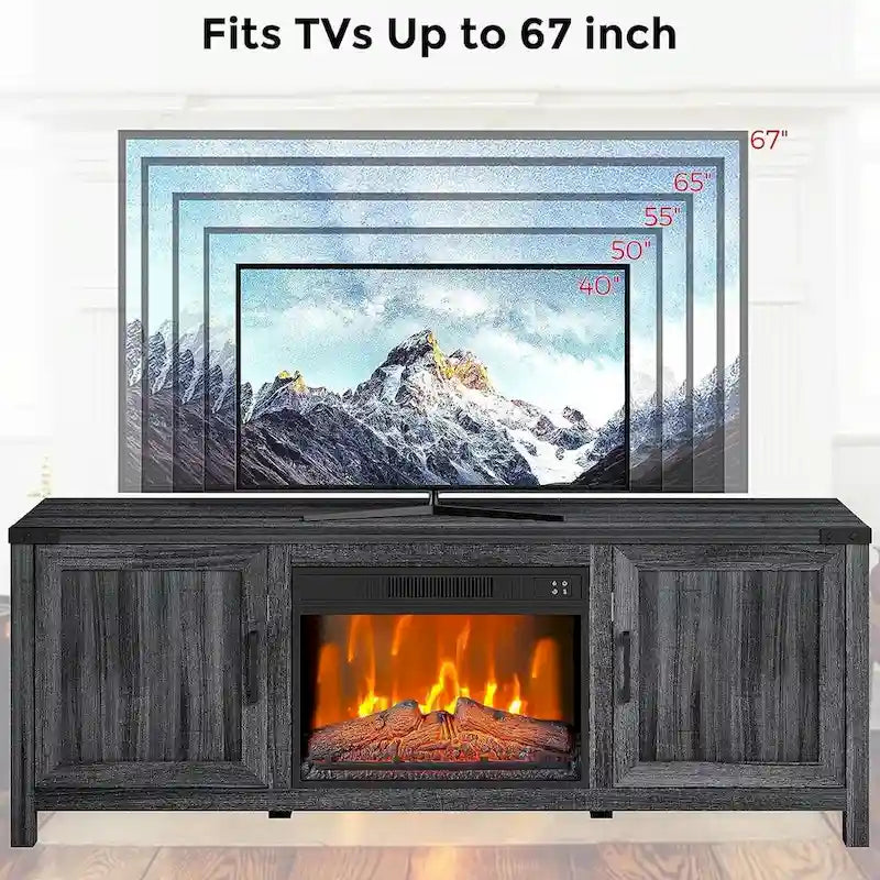 Electric Fireplace TV Stand for TVs up to 65 Inches