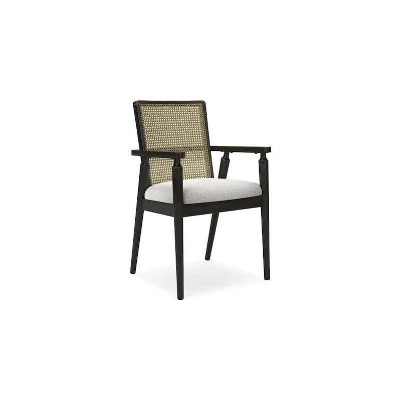 Black/Gray Dining Arm Chair - 22.13W x 22.38D x 35.13H