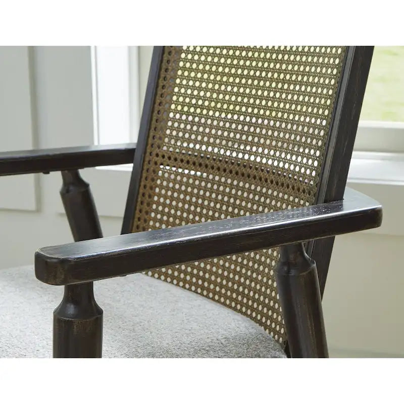 Black/Gray Dining Arm Chair - 22.13W x 22.38D x 35.13H