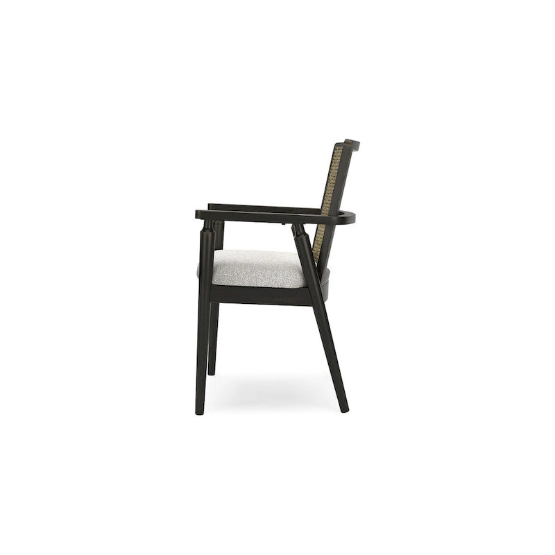 Black/Gray Dining Arm Chair - 22.13W x 22.38D x 35.13H