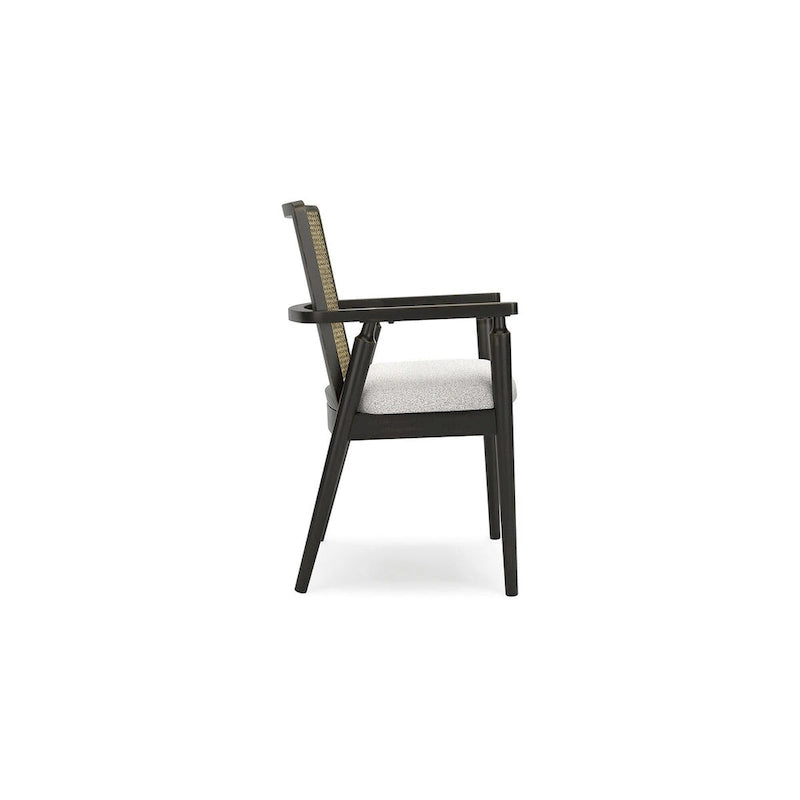 Black/Gray Dining Arm Chair - 22.13W x 22.38D x 35.13H