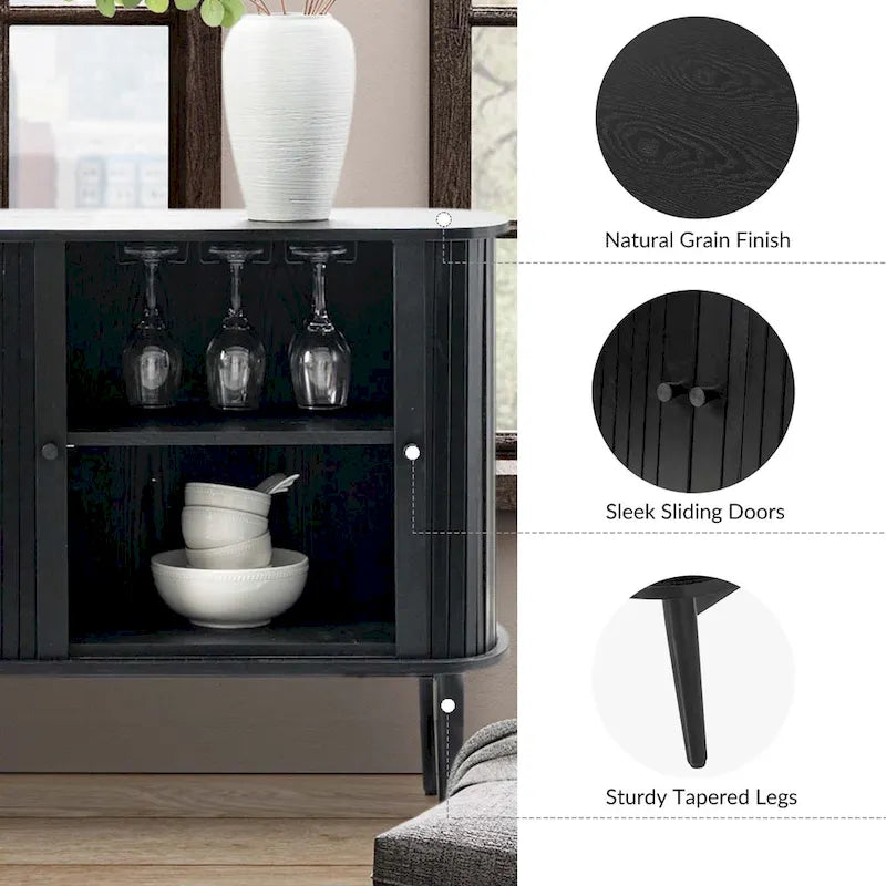 Modern 63" Sideboard with Adjustable Shelf