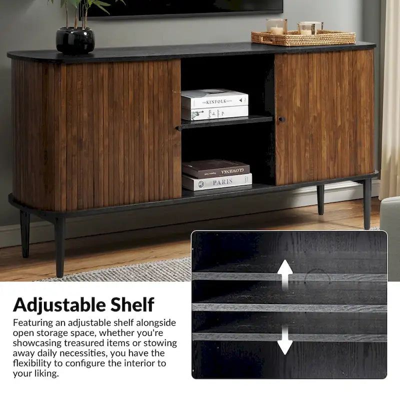 Modern 63" Sideboard with Adjustable Shelf