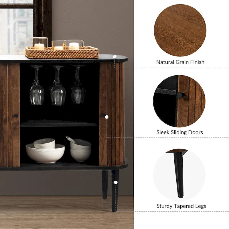Modern 63" Sideboard with Adjustable Shelf